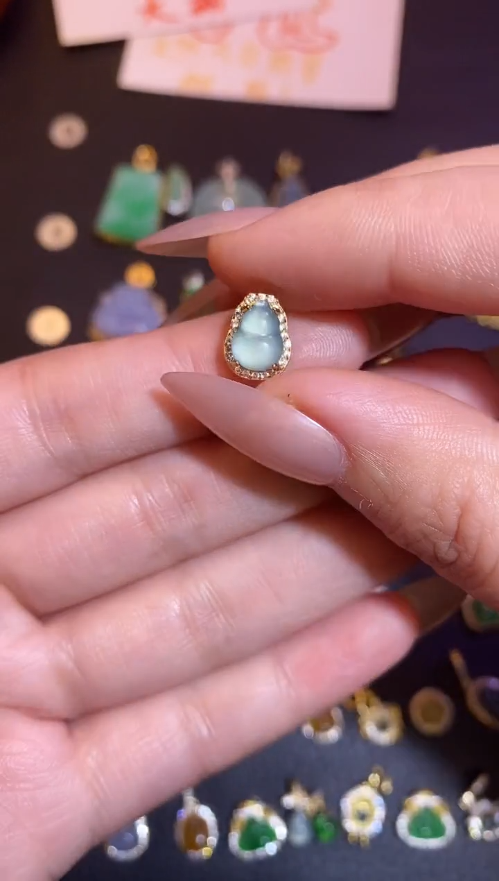 颈饰银S925镶嵌翡翠1