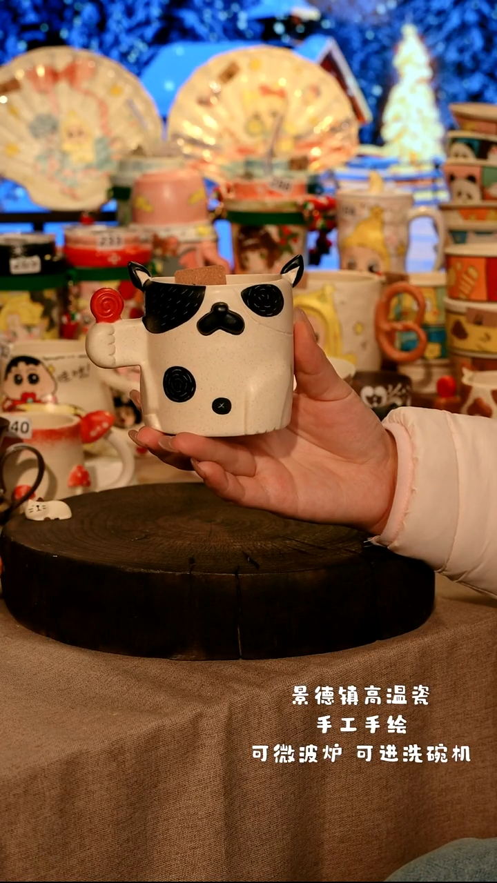 陶瓷010景德镇设计师款高温陶瓷手工手绘