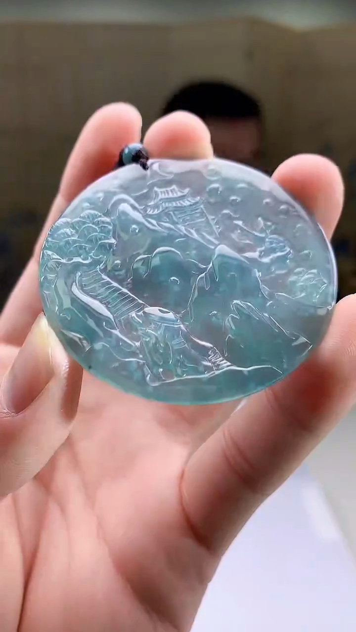 【闪购商品】定制翡翠未镶嵌5152bb-毛货挂件94