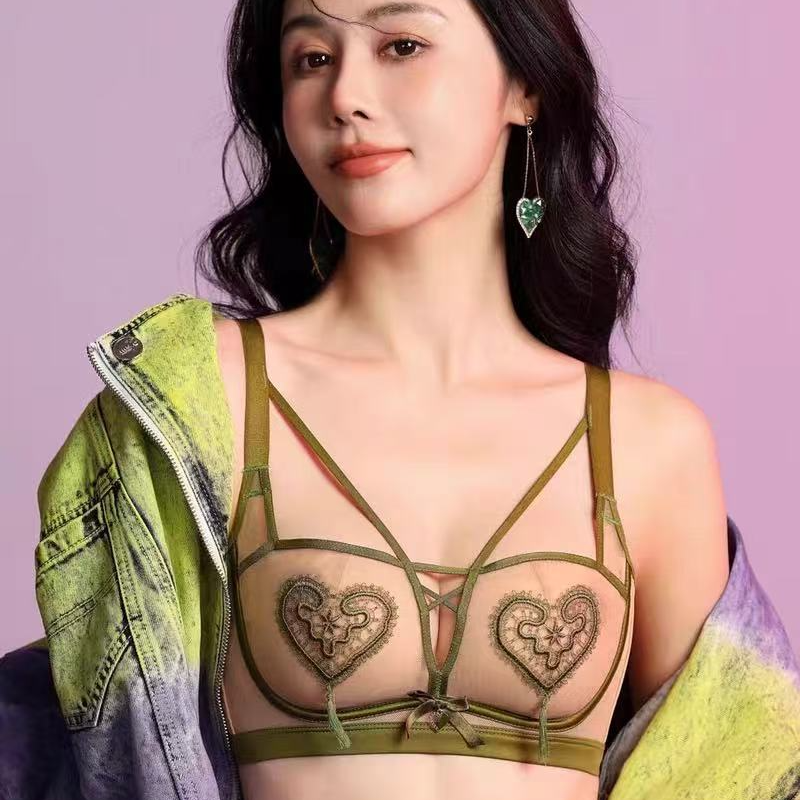 【10号链接】歌慕尔超薄刺绣蕾丝性感纯欲内衣软圈感舒适防突点文胸