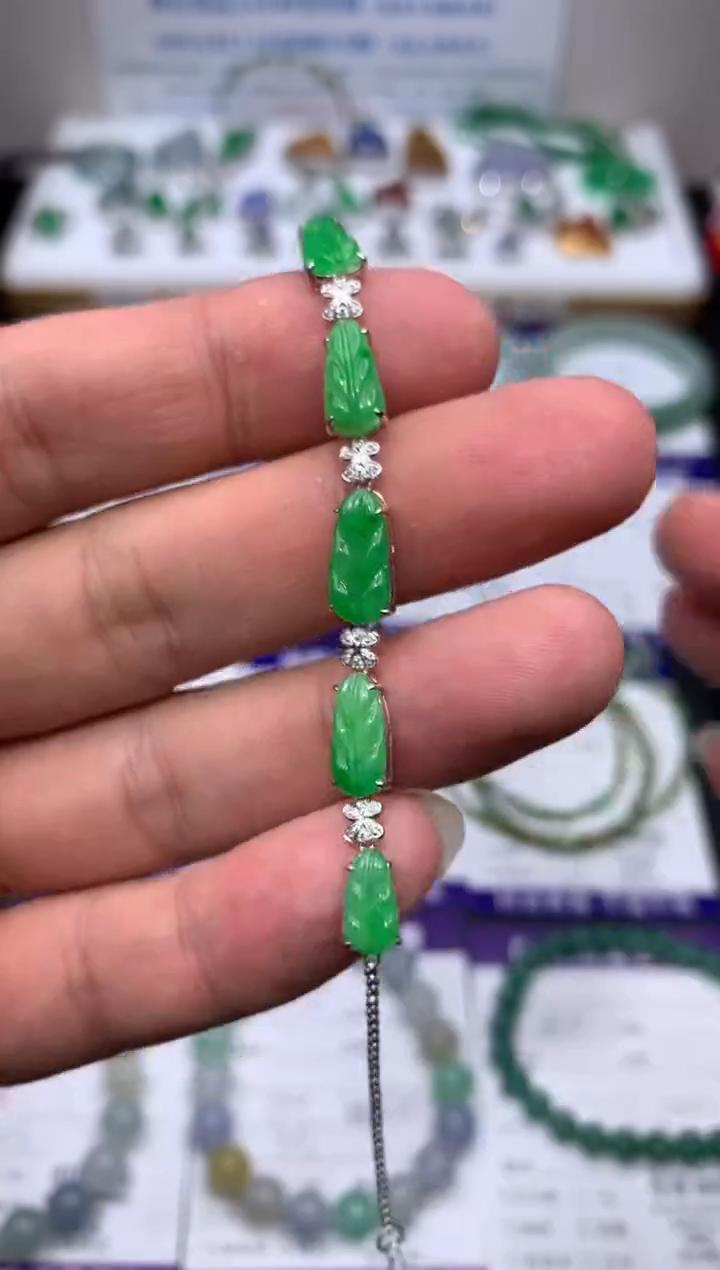 【闪购商品】定制翡翠18K金镶嵌模式推广期24小时鉴赏期