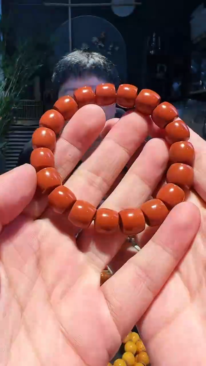【闪购商品】南红玛瑙手串未镶嵌12+直切朱红