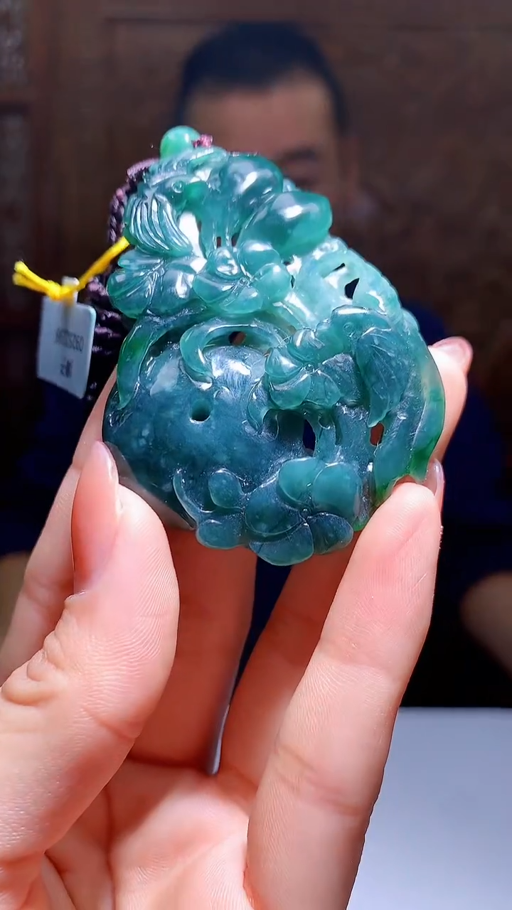 【闪购商品】定制翡翠未镶嵌1060hm-毛货挂件24