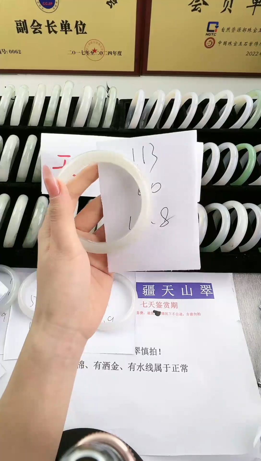 未镶嵌手镯石英质玉113