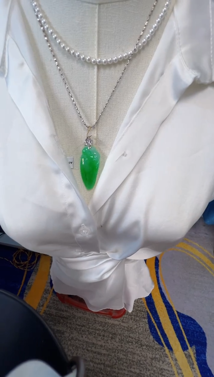 【闪购商品】定制翡翠18K金镶嵌16500