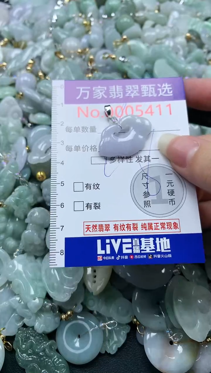 吊坠(不含链)未镶嵌翡翠5411