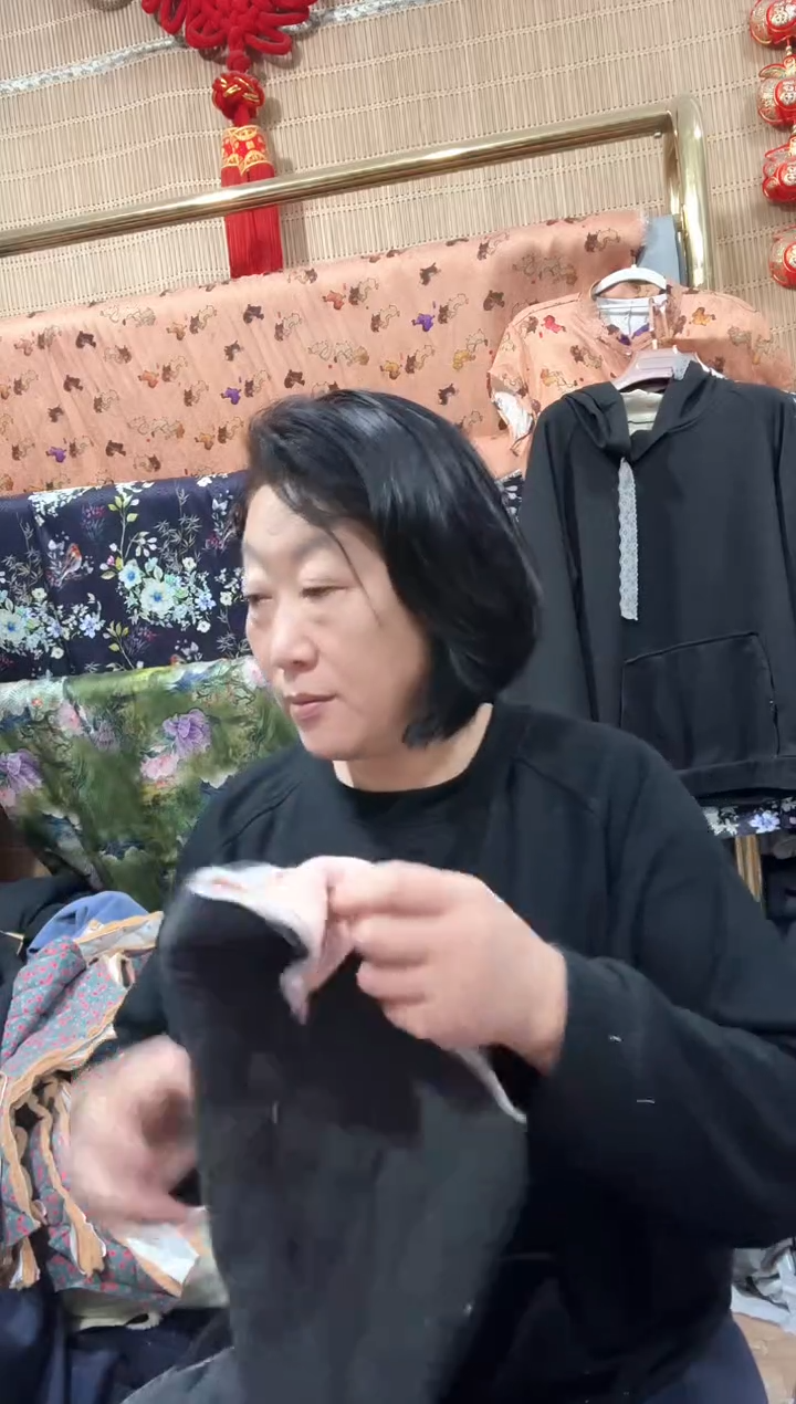 女薄款中码灰色棉裤裁片一条裁片（需微修，不送腰布)