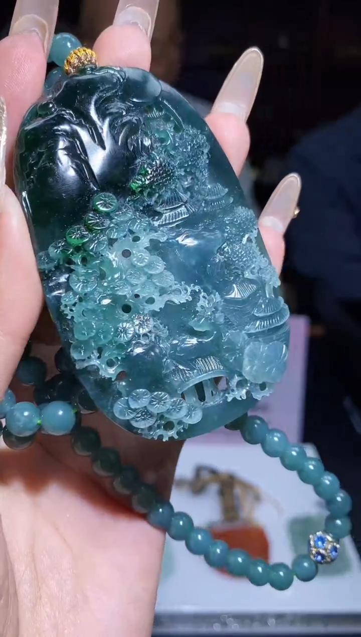 【闪购商品】定制翡翠未镶嵌Q-@@LSFC012064