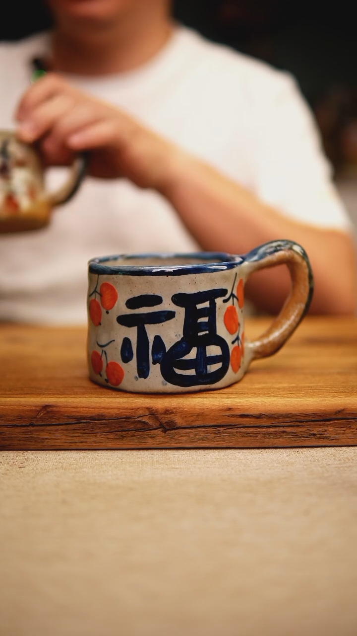 @@陶园瓷舍@@纯手工手绘@高温釉下彩