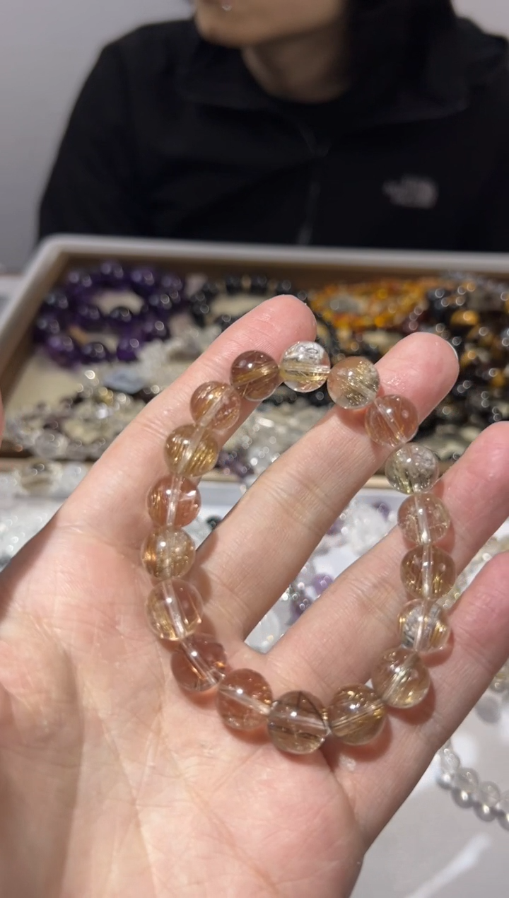 【闪购商品】发晶手链未镶嵌11mm发晶