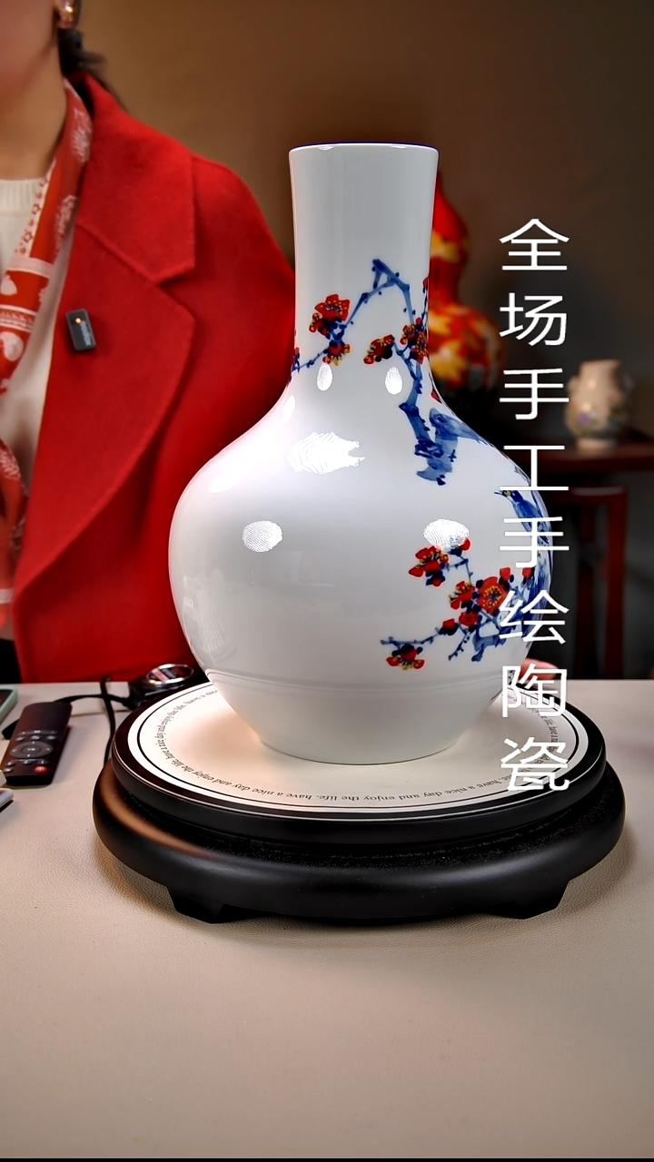 摆件陶景德镇手绘陶瓷25