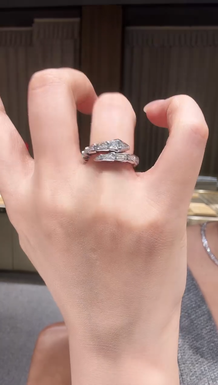 铂Pt950镶嵌戒指钻石AY0298-PT-