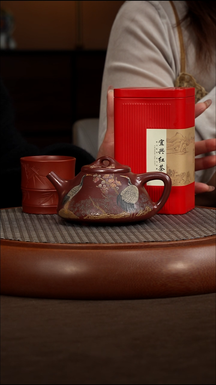 茶壶紫砂焰任华  子冶瓢（鹤）