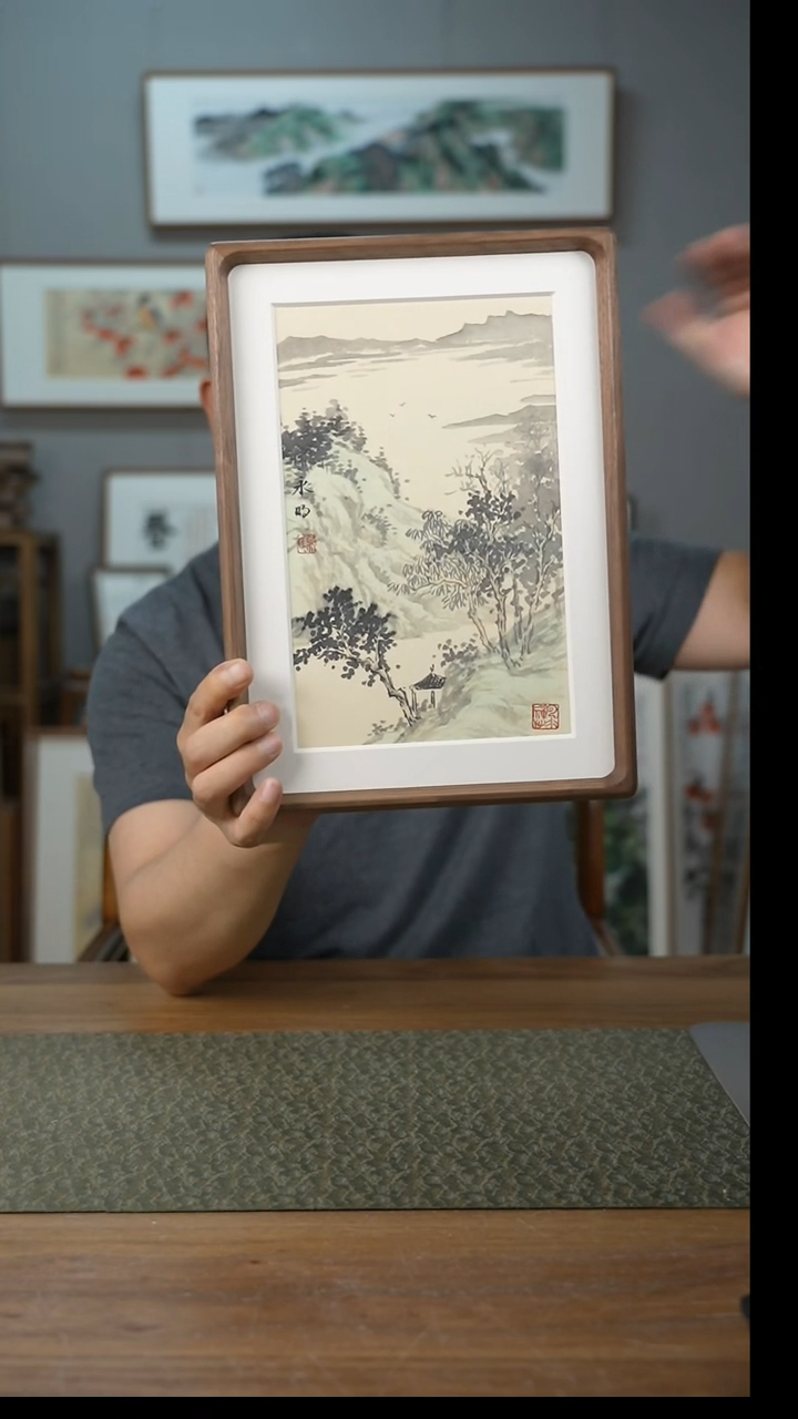 书法协会会员老师带框作品-