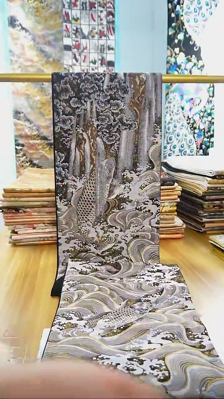 【闪购商品】织绣织锦24六通鲤鱼跃龙门