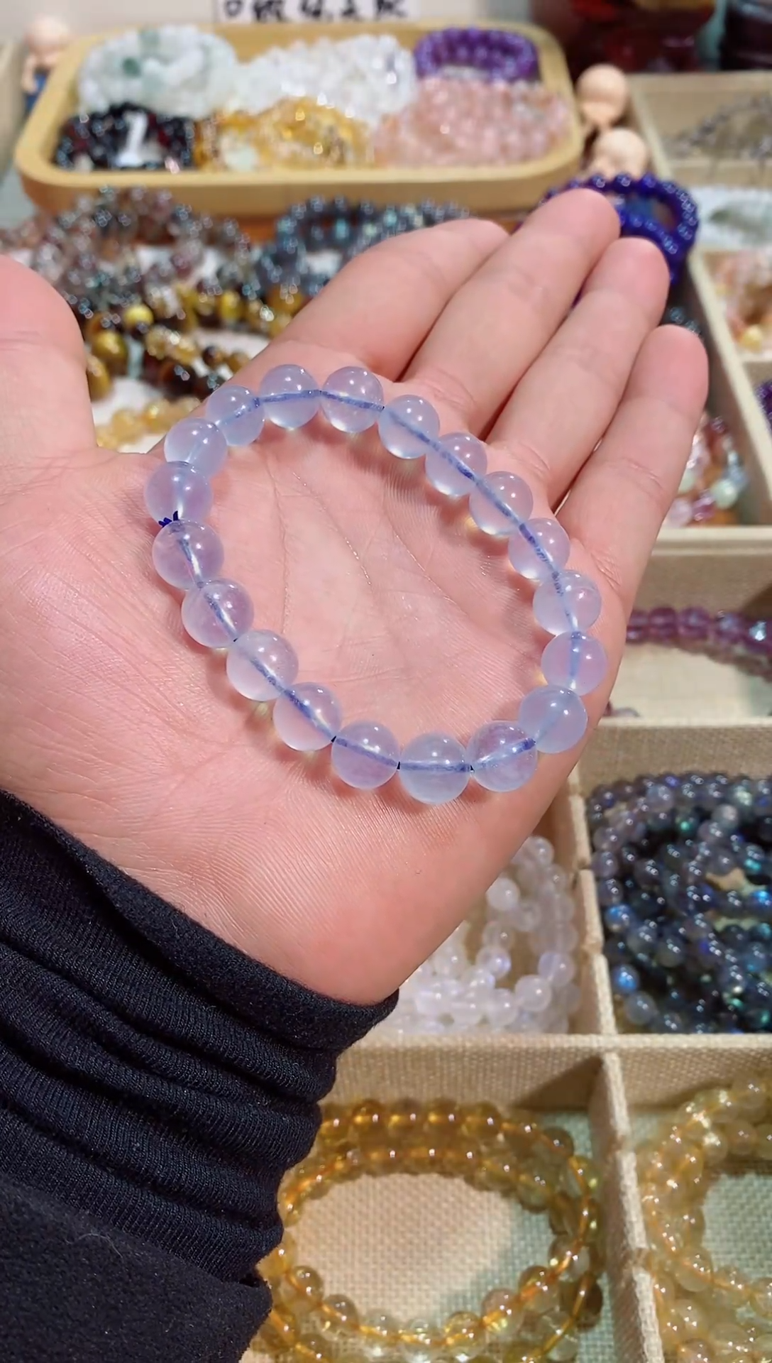 【闪购商品】水晶手链未镶嵌海蓝宝10M+ (多样性发其一）