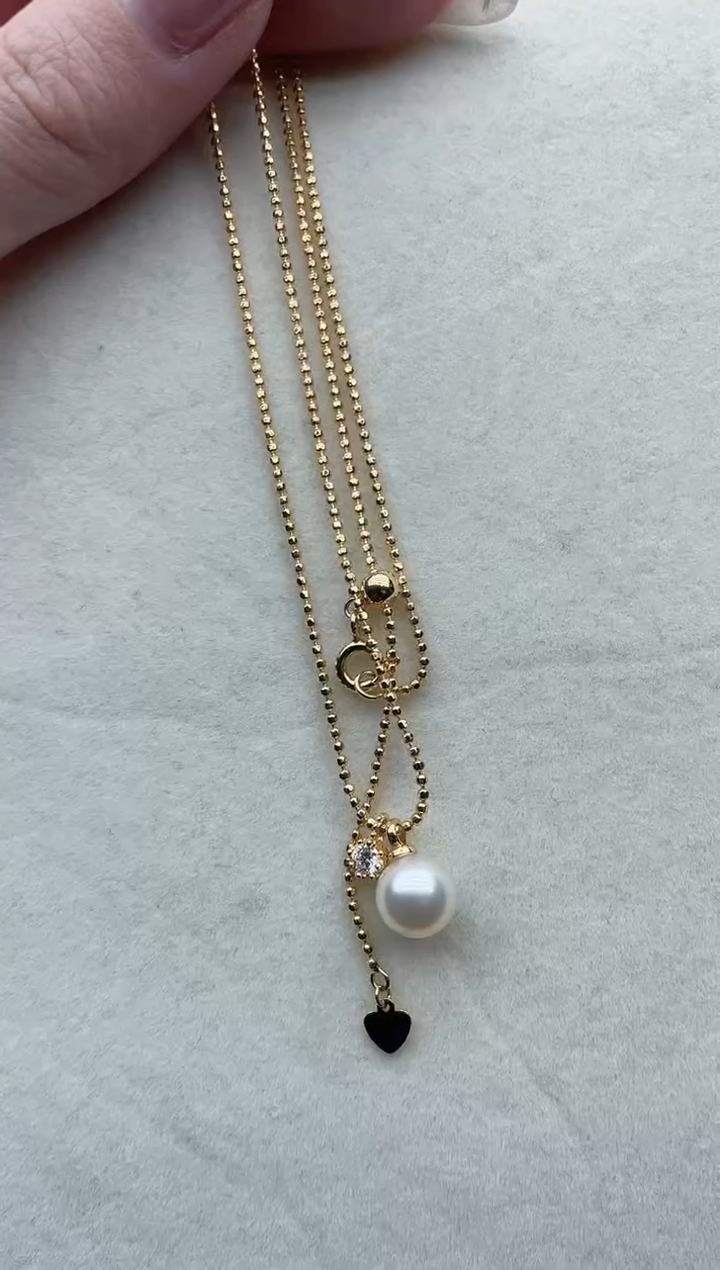 【闪购商品】海水珍珠套链银S925镶嵌120