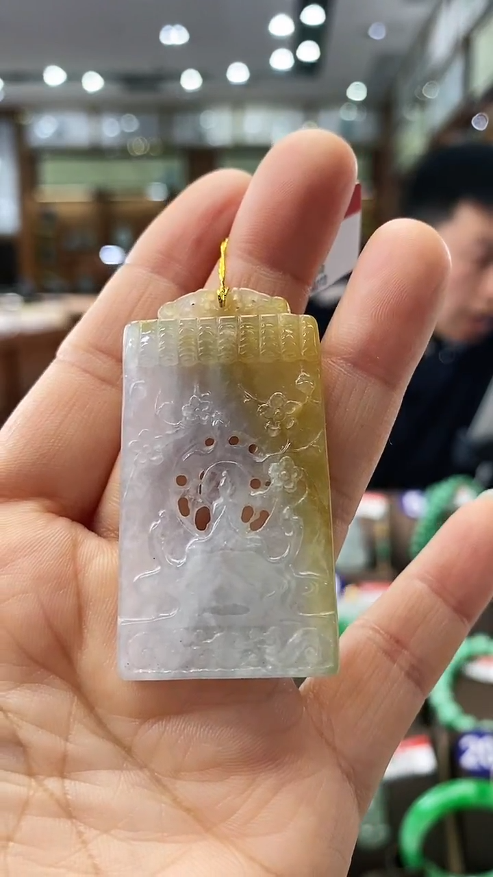 【闪购商品】翡翠颈饰未镶嵌花开见佛