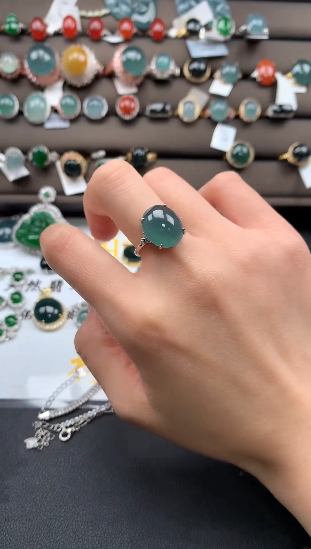 【闪购商品】翡翠戒指银S925镶嵌213321321321321