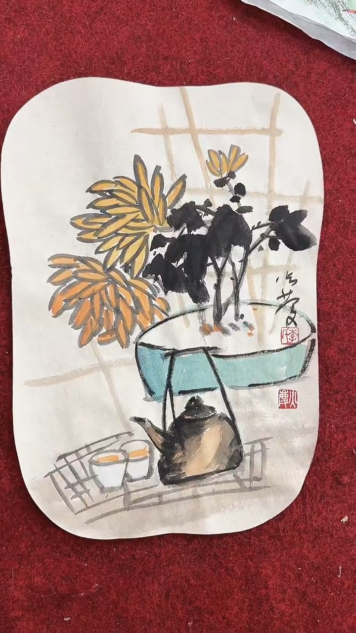 国画李火庆/国画/画心