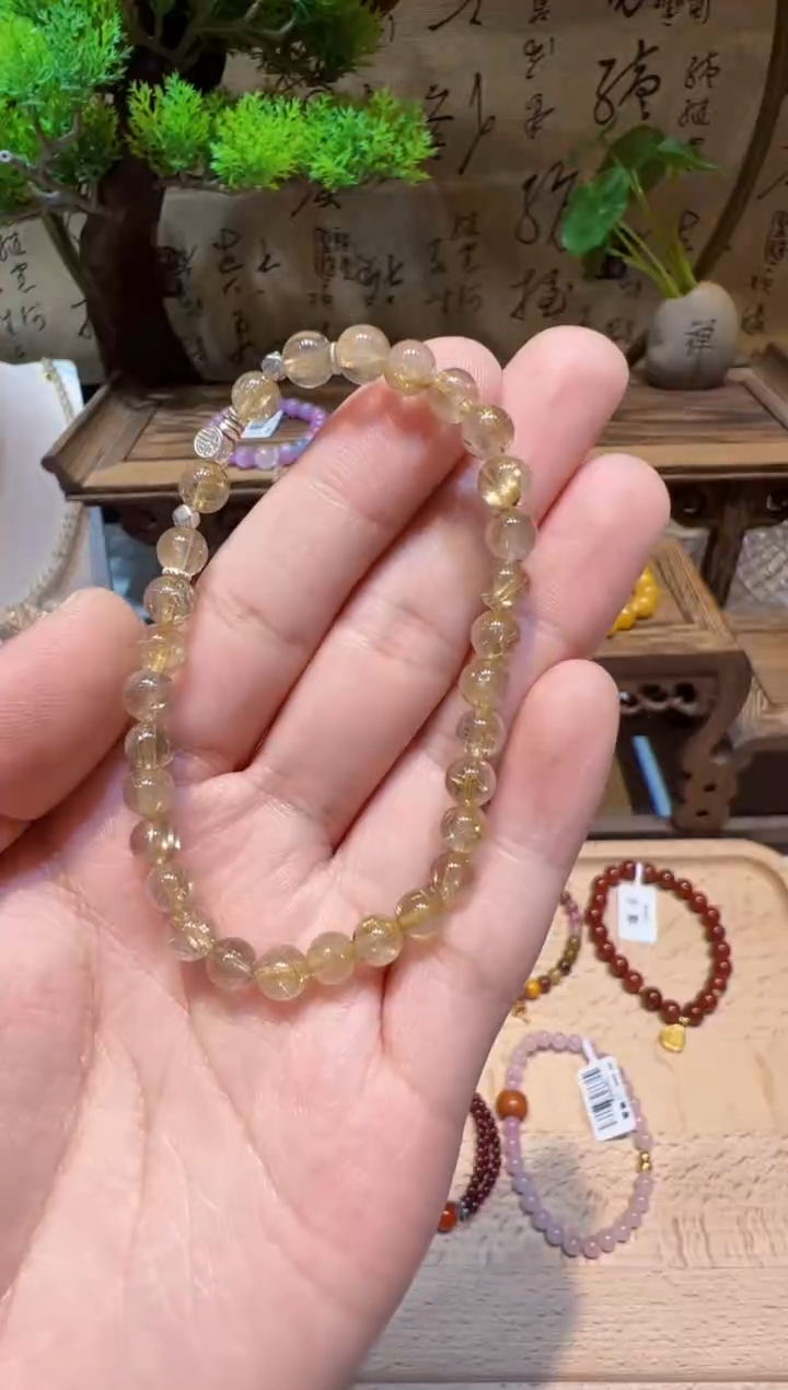 水晶手链未镶嵌手饰@@E6274