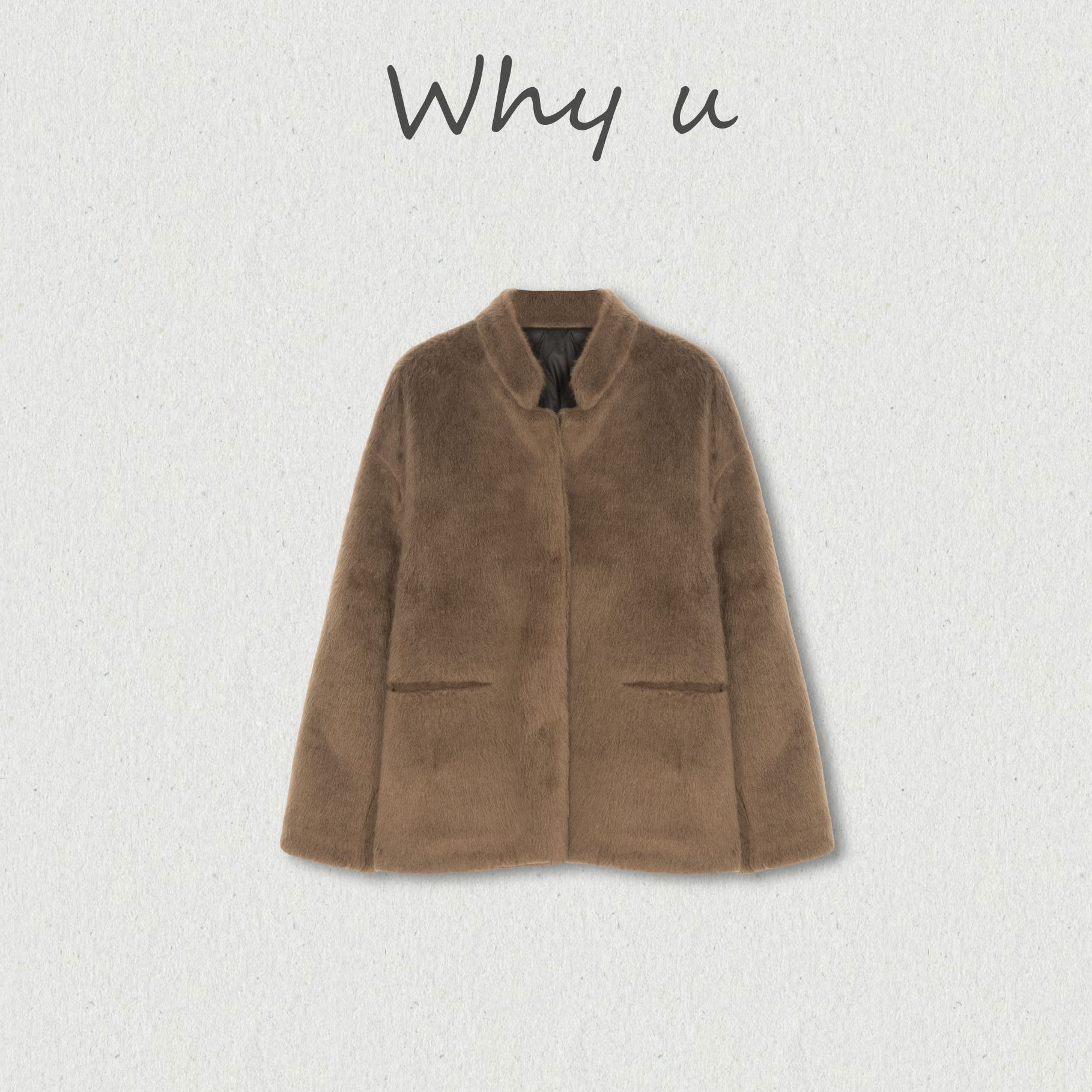 WHY U-25AW100%羊毛长毛设计师款保暖鹅绒服外套【渡界】