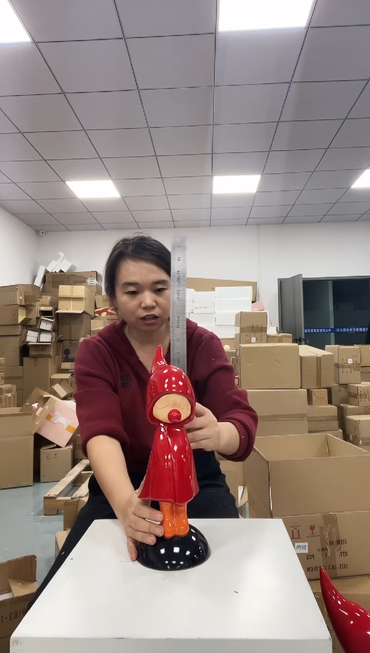 树脂沉思小红帽小号
