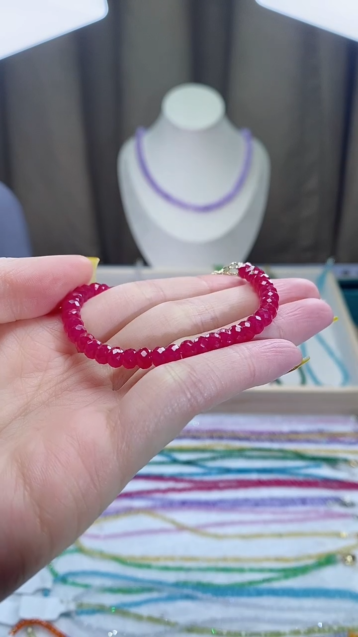 【闪购商品】红宝石手链14K金镶嵌诗宁甄选珠宝SYZB61