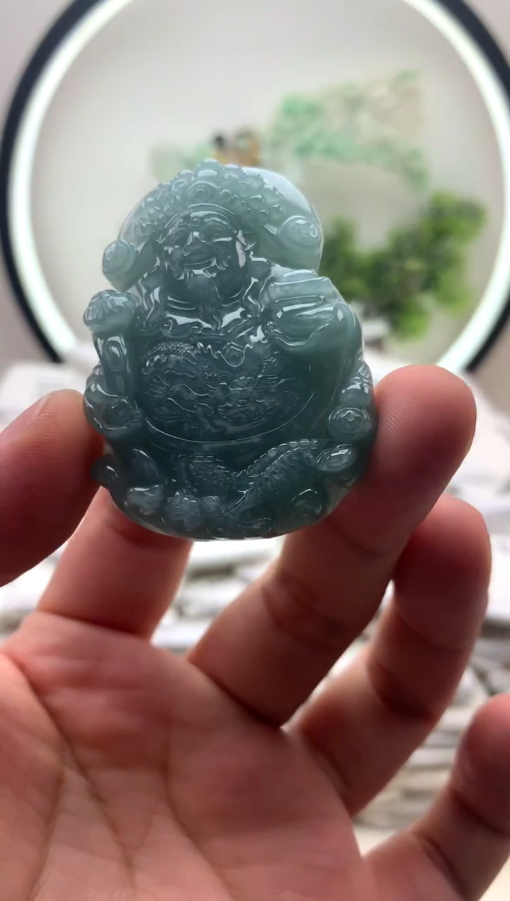 颈饰未镶嵌翡翠财神
