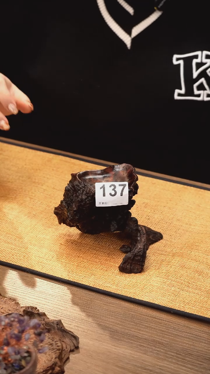 凡****^137号云小屋紫柚木烛台