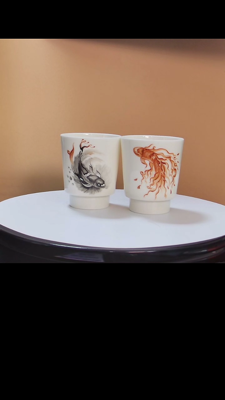 【闪购商品】对杯双鱼情侣对杯礼盒装