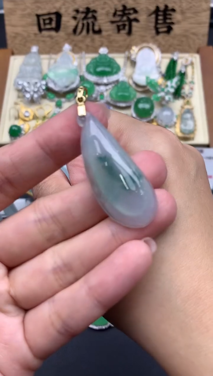 【闪购商品】翡翠颈饰18K金镶嵌29-中国好珍宝