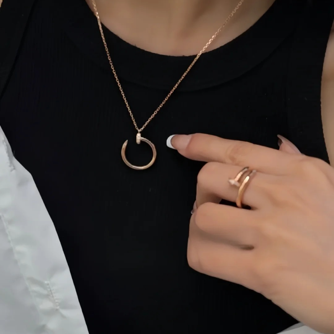 合金项链 钉 子   轻奢气质项链