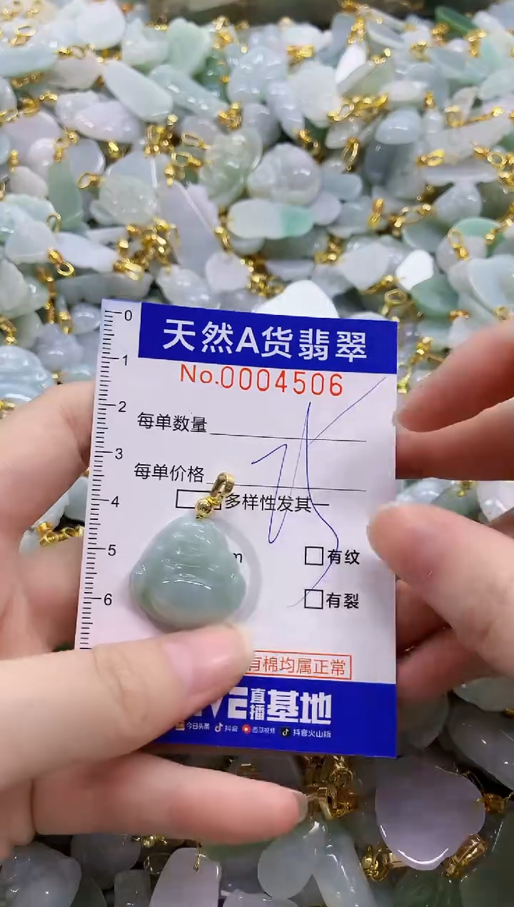 颈饰未镶嵌翡翠天然A货翡翠