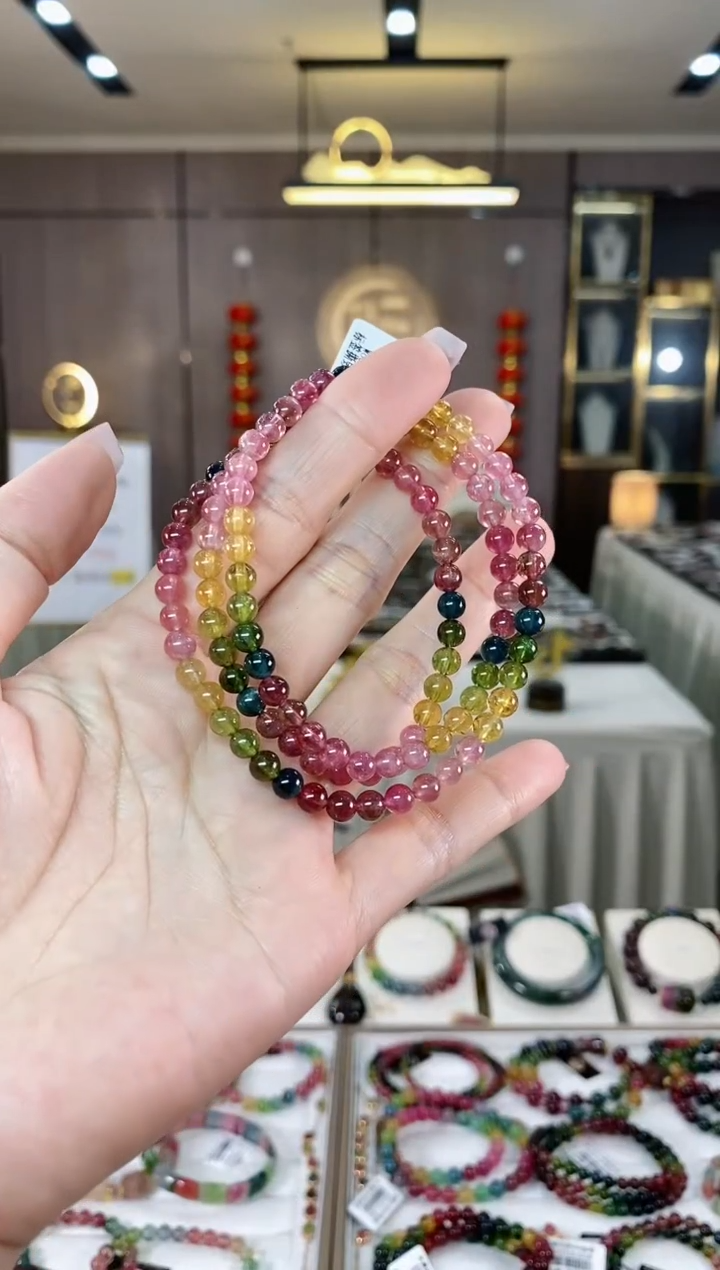 【闪购商品】碧玺三圈手串未镶嵌（多样性发一条）hon