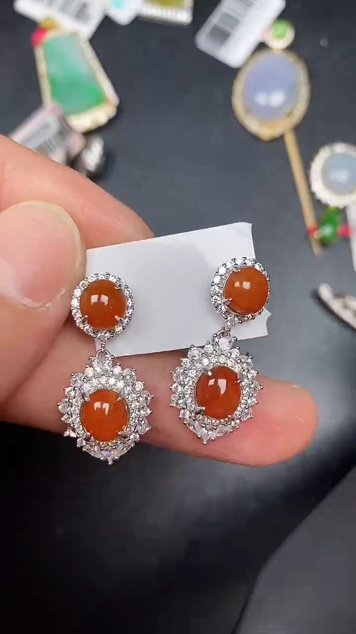 银S925镶嵌戒指翡翠1110