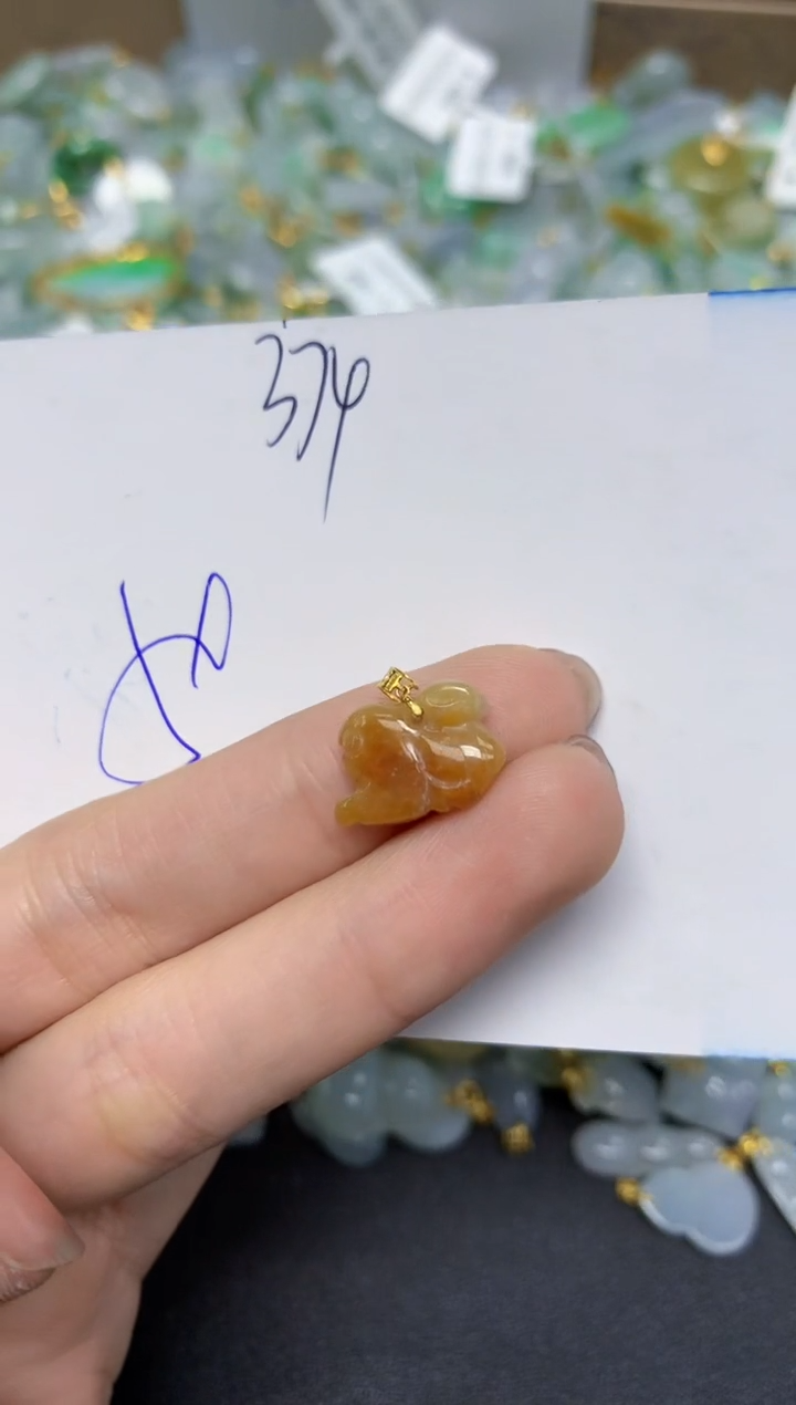 【闪购商品】翡翠颈饰18K金镶嵌 天然翡翠A货