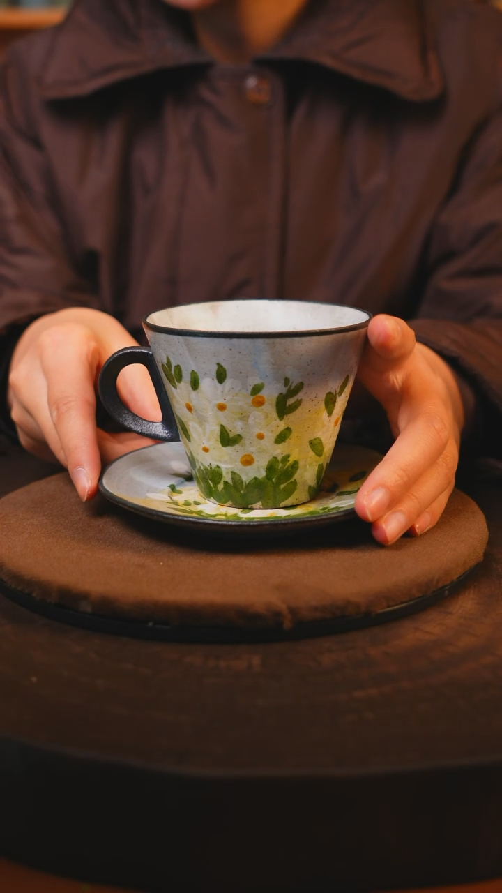 【闪购商品】瓷片景德镇手绘瓷器高温釉下彩--微瑕