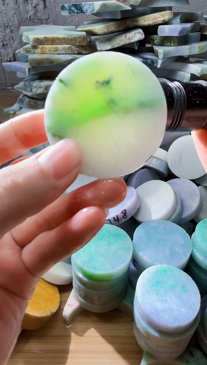 裸石翡翠天然翡翠A货玉 南 297