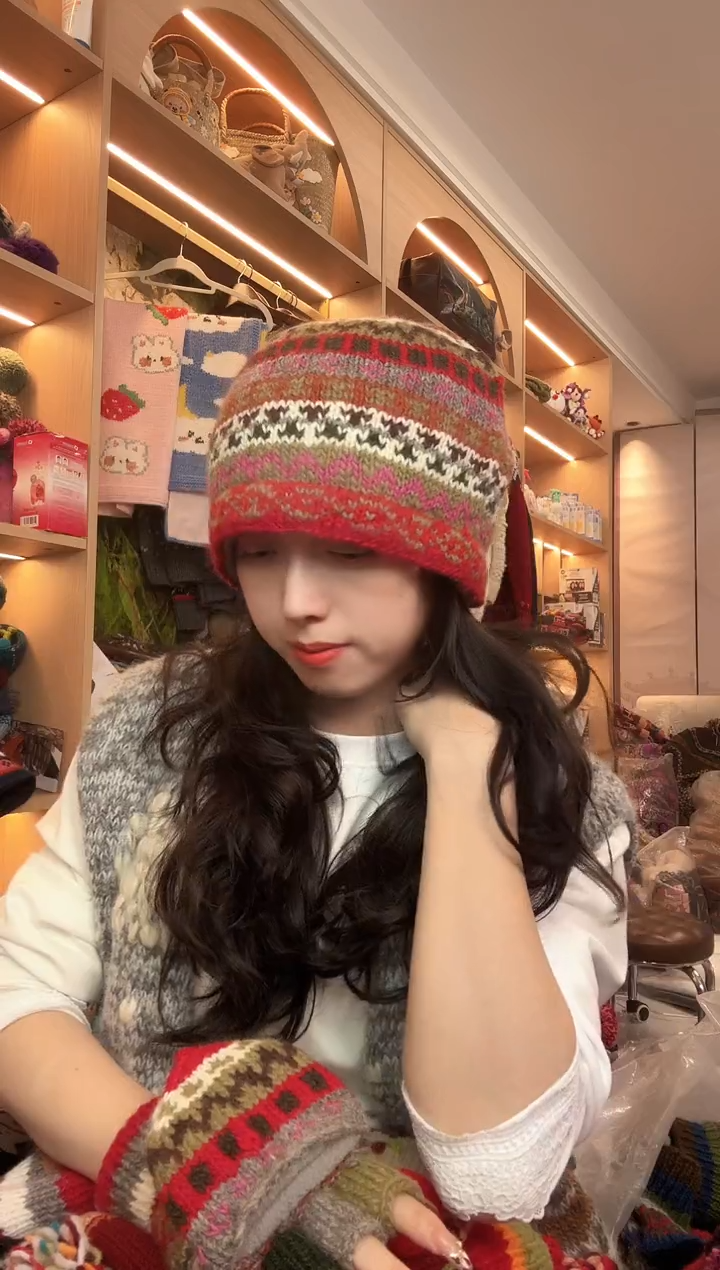 羊毛百羊毛新年款冷帽