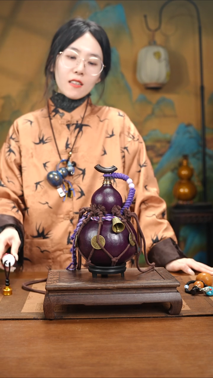 XA039网兜款大漆酒葫芦（现货现发）