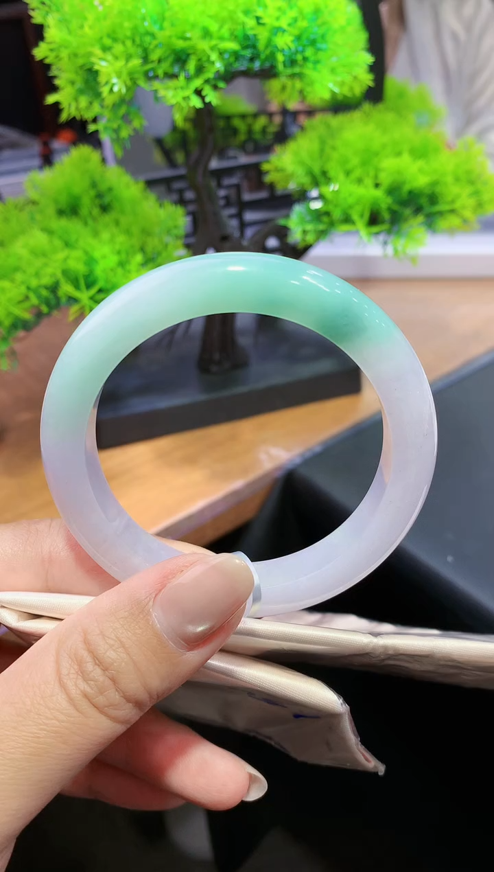 未镶嵌手镯翡翠k46天然A货缅甸翡翠56.7