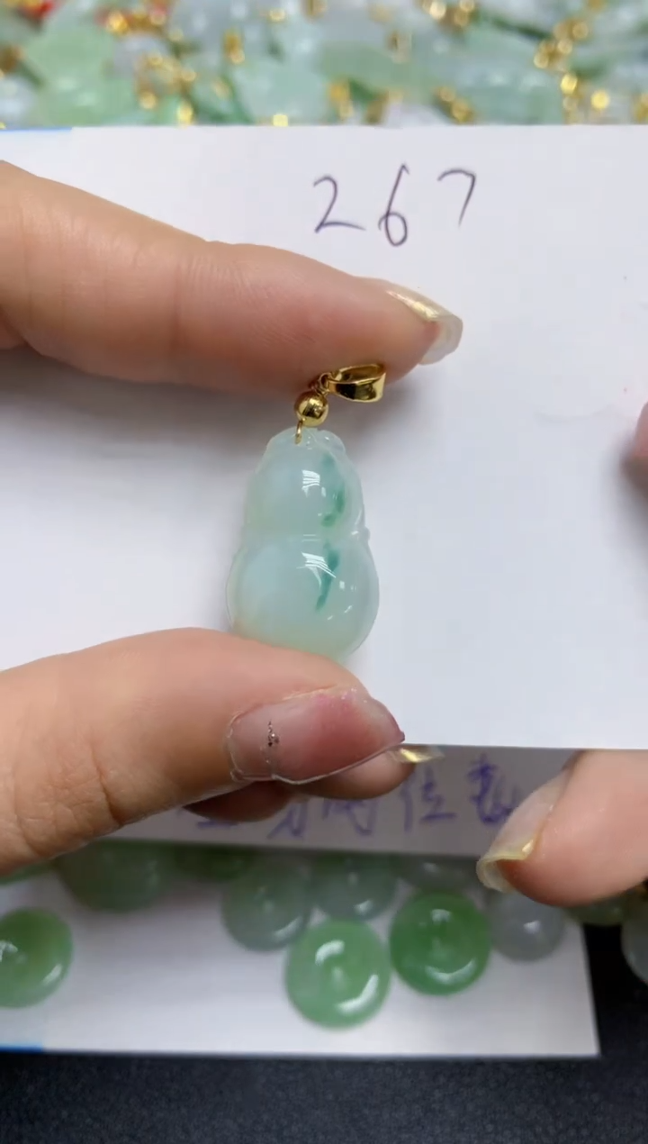 【闪购商品】翡翠颈饰合金天然翡翠A货