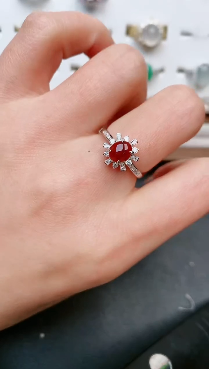 【闪购商品】翡翠戒指银S925镶嵌.....