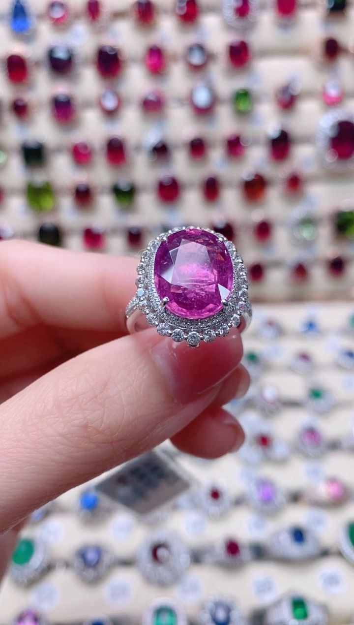 【闪购商品】碧玺18K金戒指18K金镶嵌1