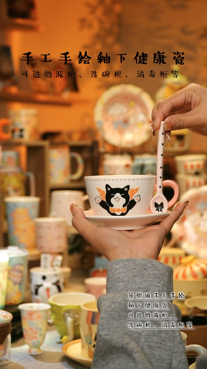 【闪购商品】杯景德镇高温釉下彩&W432
