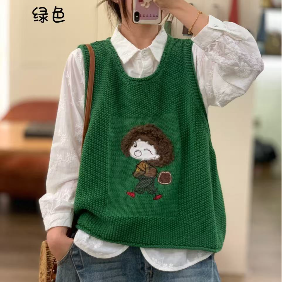 初白原创贴补女孩20538时尚马甲