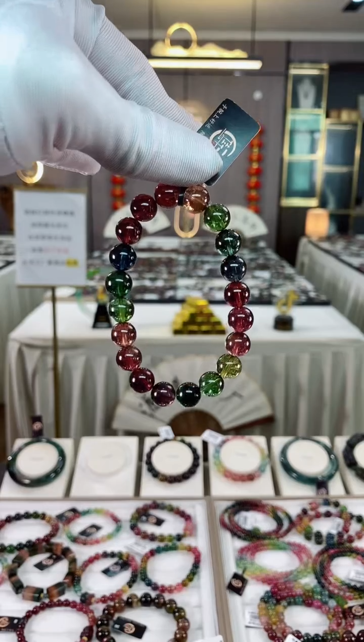 【闪购商品】碧玺单圈手串9mm+未镶嵌（多样性发一条）xion