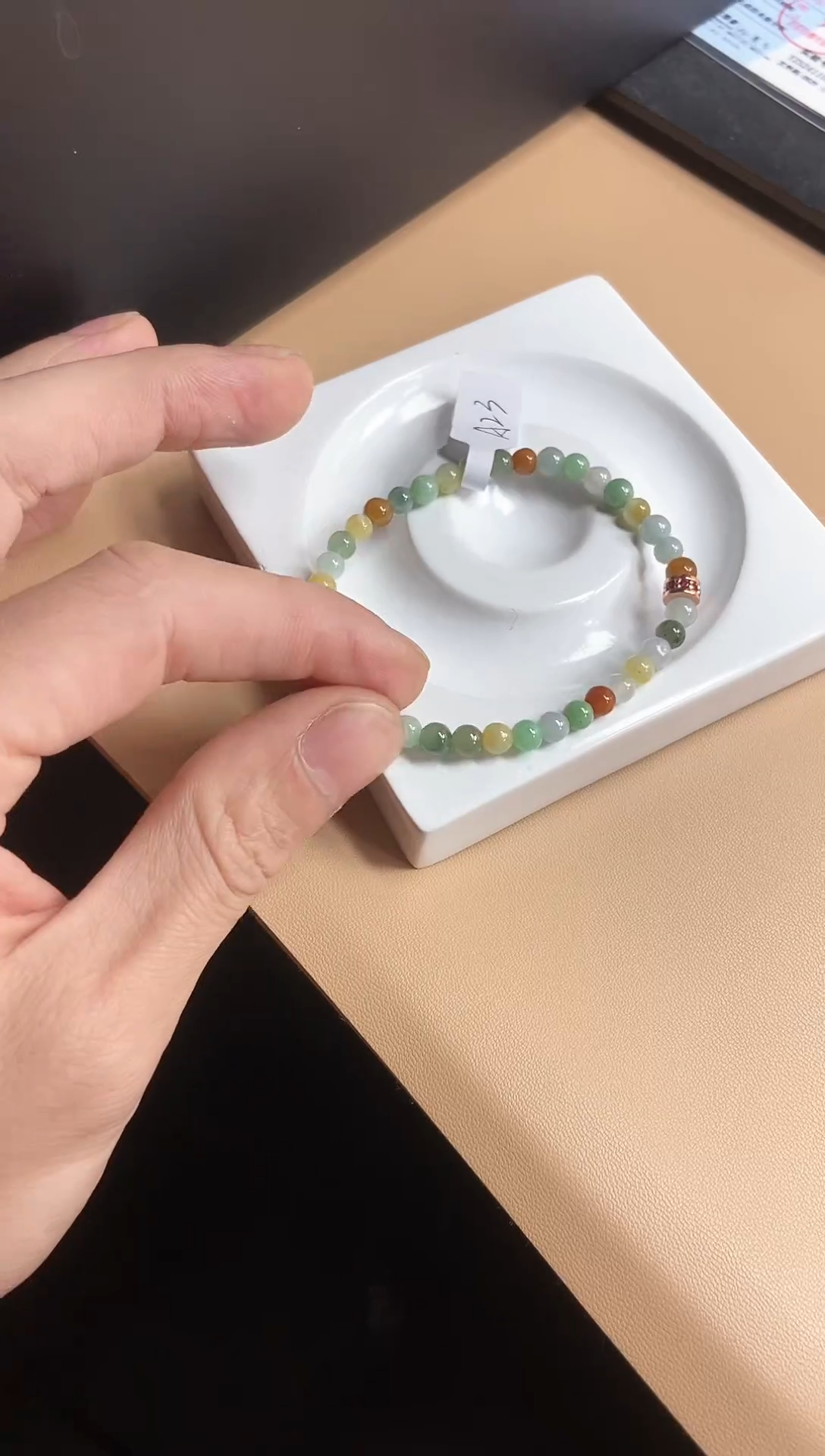 【闪购商品】翡翠手串未镶嵌天然翡翠A货手串A23