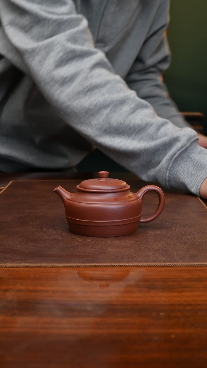 【闪购商品】紫砂茶壶底槽青明德180